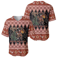 Howdy Christmas Cowboy Santa Baseball Jersey Giddy Up Jingle Horse Pick Up Your Feet - Wonder Print Shop