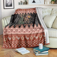 Howdy Christmas Cowboy Santa Blanket Giddy Up Jingle Horse Pick Up Your Feet - Wonder Print Shop