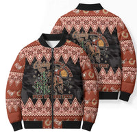 Howdy Christmas Cowboy Santa Bomber Puffer Jacket Giddy Up Jingle Horse Pick Up Your Feet - Wonder Print Shop