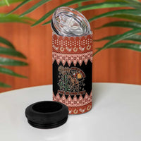 Howdy Christmas Cowboy Santa 4 in 1 Can Cooler Tumbler Giddy Up Jingle Horse Pick Up Your Feet - Wonder Print Shop