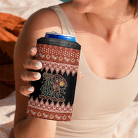 Howdy Christmas Cowboy Santa 4 in 1 Can Cooler Tumbler Giddy Up Jingle Horse Pick Up Your Feet - Wonder Print Shop