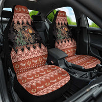 Howdy Christmas Cowboy Santa Car Seat Cover Giddy Up Jingle Horse Pick Up Your Feet - Wonder Print Shop