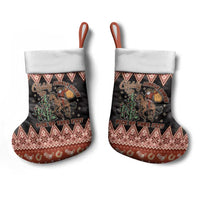 Howdy Christmas Cowboy Santa Christmas Stocking Giddy Up Jingle Horse Pick Up Your Feet - Wonder Print Shop