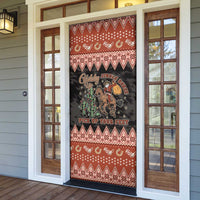 Howdy Christmas Cowboy Santa Door Cover Giddy Up Jingle Horse Pick Up Your Feet - Wonder Print Shop