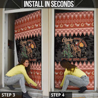 Howdy Christmas Cowboy Santa Door Cover Giddy Up Jingle Horse Pick Up Your Feet - Wonder Print Shop