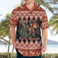 Howdy Christmas Cowboy Santa Hawaiian Shirt Giddy Up Jingle Horse Pick Up Your Feet - Wonder Print Shop