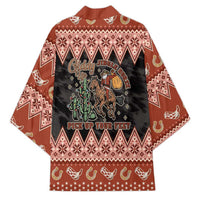 Howdy Christmas Cowboy Santa Kimono Giddy Up Jingle Horse Pick Up Your Feet - Wonder Print Shop