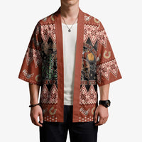 Howdy Christmas Cowboy Santa Kimono Giddy Up Jingle Horse Pick Up Your Feet - Wonder Print Shop