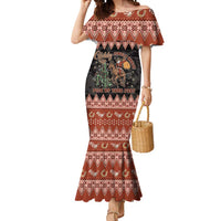 Howdy Christmas Cowboy Santa Mermaid Dress Giddy Up Jingle Horse Pick Up Your Feet - Wonder Print Shop