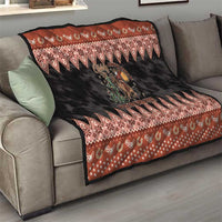 Howdy Christmas Cowboy Santa Quilt Giddy Up Jingle Horse Pick Up Your Feet - Wonder Print Shop