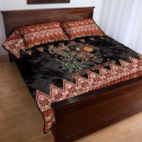 Howdy Christmas Cowboy Santa Quilt Bed Set Giddy Up Jingle Horse Pick Up Your Feet - Wonder Print Shop