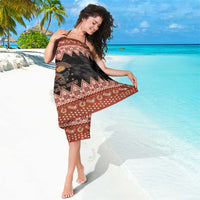 Howdy Christmas Cowboy Santa Sarong Giddy Up Jingle Horse Pick Up Your Feet - Wonder Print Shop