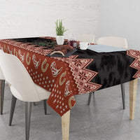 Howdy Christmas Cowboy Santa Tablecloth Giddy Up Jingle Horse Pick Up Your Feet - Wonder Print Shop