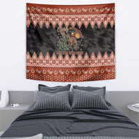 Howdy Christmas Cowboy Santa Tapestry Giddy Up Jingle Horse Pick Up Your Feet - Wonder Print Shop