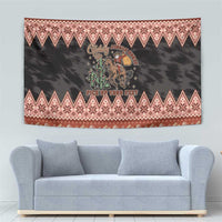 Howdy Christmas Cowboy Santa Tapestry Giddy Up Jingle Horse Pick Up Your Feet - Wonder Print Shop