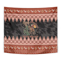 Howdy Christmas Cowboy Santa Tapestry Giddy Up Jingle Horse Pick Up Your Feet - Wonder Print Shop