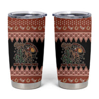 Howdy Christmas Cowboy Santa Tumbler Cup Giddy Up Jingle Horse Pick Up Your Feet - Wonder Print Shop