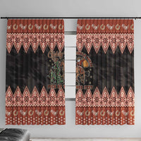 Howdy Christmas Cowboy Santa Window Curtain Giddy Up Jingle Horse Pick Up Your Feet - Wonder Print Shop