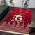 Georgia Christmas Area Rug Santa Riding Reindeer Xmas Pattern - Wonder Print Shop