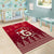 Georgia Christmas Area Rug Santa Riding Reindeer Xmas Pattern - Wonder Print Shop