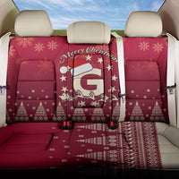 Georgia Christmas Back Car Seat Cover Santa Riding Reindeer Xmas Pattern - Wonder Print Shop