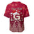 Georgia Christmas Baseball Jersey Santa Riding Reindeer Xmas Pattern - Wonder Print Shop