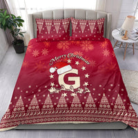 Georgia Christmas Bedding Set Santa Riding Reindeer Xmas Pattern - Wonder Print Shop
