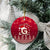Georgia Christmas Ceramic Ornament Santa Riding Reindeer Xmas Pattern - Wonder Print Shop