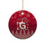 Georgia Christmas Ceramic Ornament Santa Riding Reindeer Xmas Pattern - Wonder Print Shop