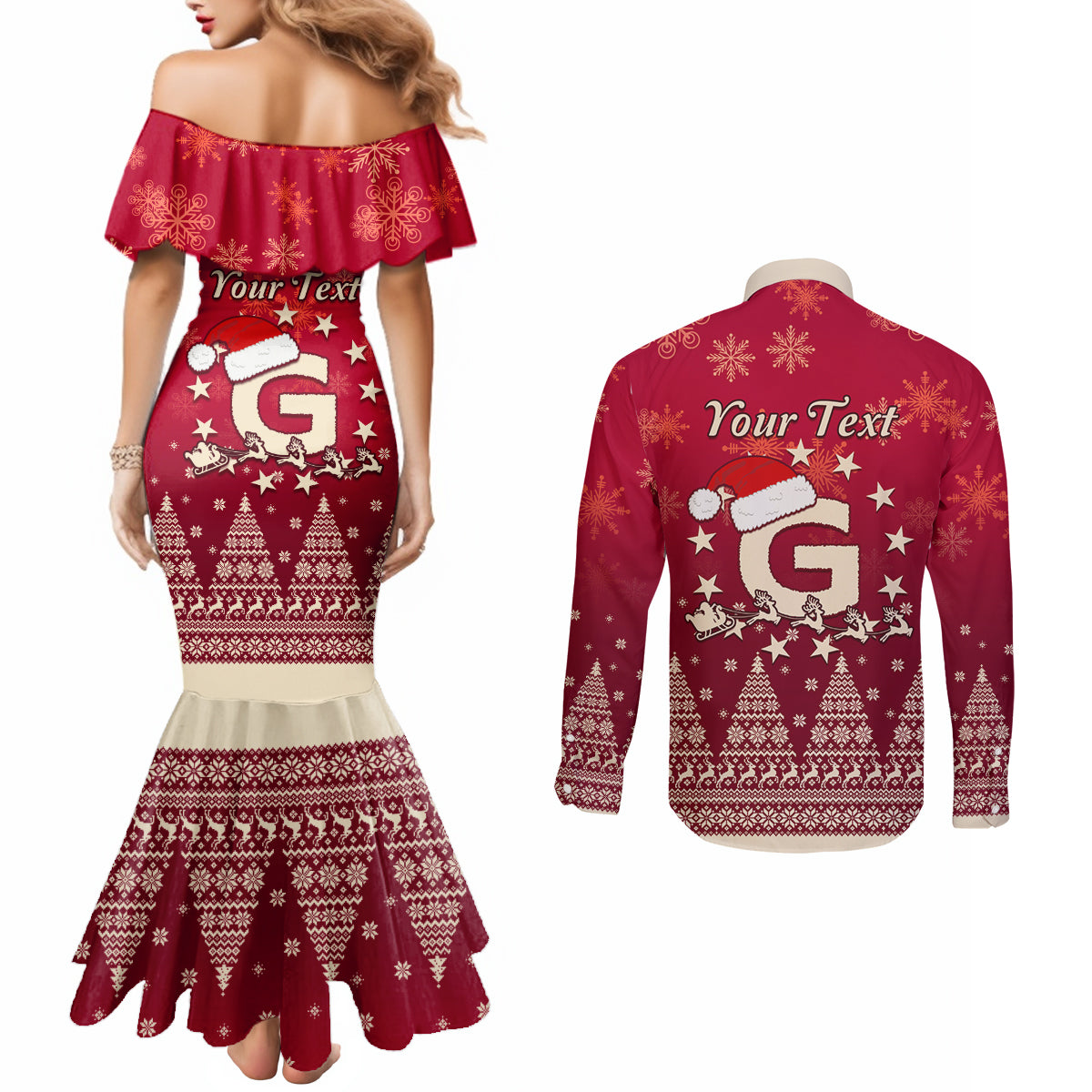 georgia-christmas-couples-matching-mermaid-dress-and-long-sleeve-button-shirt-santa-riding-reindeer-xmas-pattern