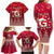 Georgia Christmas Family Matching Long Sleeve Bodycon Dress and Hawaiian Shirt Santa Riding Reindeer Xmas Pattern - Wonder Print Shop