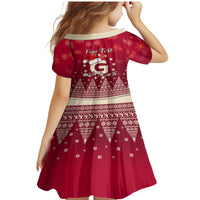 Georgia Christmas Family Matching Mermaid Dress and Hawaiian Shirt Santa Riding Reindeer Xmas Pattern - Wonder Print Shop