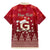 Georgia Christmas Family Matching Mermaid Dress and Hawaiian Shirt Santa Riding Reindeer Xmas Pattern - Wonder Print Shop