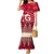 Georgia Christmas Family Matching Mermaid Dress and Hawaiian Shirt Santa Riding Reindeer Xmas Pattern - Wonder Print Shop