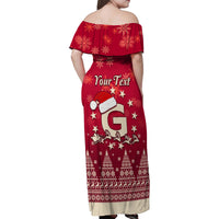 Georgia Christmas Family Matching Off Shoulder Maxi Dress and Hawaiian Shirt Santa Riding Reindeer Xmas Pattern - Wonder Print Shop