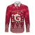 Georgia Christmas Family Matching Puletasi Dress and Hawaiian Shirt Santa Riding Reindeer Xmas Pattern - Wonder Print Shop