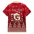 Georgia Christmas Family Matching Short Sleeve Bodycon Dress and Hawaiian Shirt Santa Riding Reindeer Xmas Pattern - Wonder Print Shop