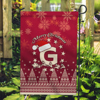 Georgia Christmas Garden Flag Santa Riding Reindeer Xmas Pattern - Wonder Print Shop