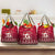 Georgia Christmas Grocery Bag Santa Riding Reindeer Xmas Pattern