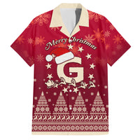 Georgia Christmas Hawaiian Shirt Santa Riding Reindeer Xmas Pattern - Wonder Print Shop
