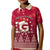 Georgia Christmas Kid Polo Shirt Santa Riding Reindeer Xmas Pattern - Wonder Print Shop