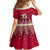 Georgia Christmas Kid Short Sleeve Dress Santa Riding Reindeer Xmas Pattern - Wonder Print Shop