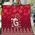 Georgia Christmas Quilt Santa Riding Reindeer Xmas Pattern - Wonder Print Shop