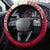 Georgia Christmas Steering Wheel Cover Santa Riding Reindeer Xmas Pattern - Wonder Print Shop
