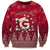 Georgia Christmas Sweatshirt Santa Riding Reindeer Xmas Pattern - Wonder Print Shop