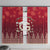 Georgia Christmas Window Curtain Santa Riding Reindeer Xmas Pattern - Wonder Print Shop