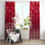 Georgia Christmas Window Curtain Santa Riding Reindeer Xmas Pattern - Wonder Print Shop