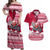 Georgia Christmas Couples Matching Off Shoulder Maxi Dress and Hawaiian Shirt Santa Claus Riding Motorcycle With Gray Squirrel - Wonder Print Shop