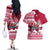 Georgia Christmas Couples Matching Off The Shoulder Long Sleeve Dress and Hawaiian Shirt Santa Claus Riding Motorcycle With Gray Squirrel - Wonder Print Shop