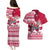 Georgia Christmas Couples Matching Puletasi Dress and Hawaiian Shirt Santa Claus Riding Motorcycle With Gray Squirrel - Wonder Print Shop